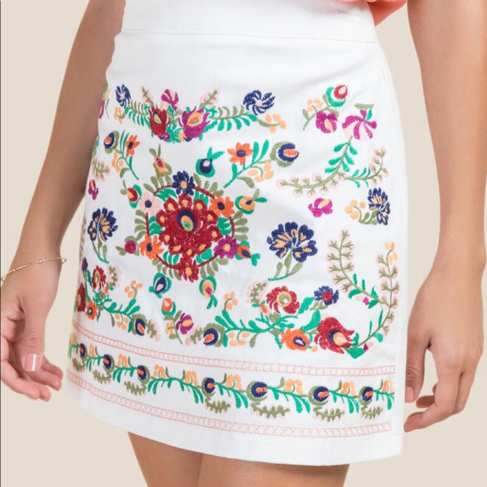 Adrianna Embroidered Skirt